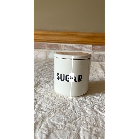 2 Stackable Set Ceramic Sugar & Creamer Jar Minimalist Style Storage Container - Picture 15 of 16